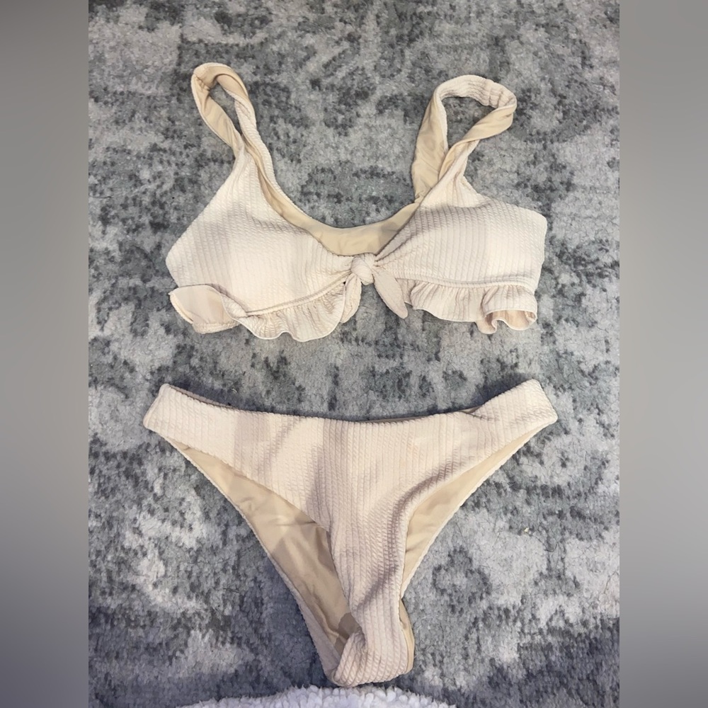 Cream bikini size small